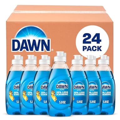 Dawn Ultra Dish Soap, Bulk Dishwashing Liquid Detergent, Grease Removal, Original Scent, 5.8 oz (Case of 24)
