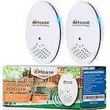 BH-1, Ultrasonic Pest Control Repeller - Electronic & Ultrasound, Indoor Plug-in Repellent - Get rid of - Rodents, Mice, Squirrels, Bats, Insects, Bed Bugs, Ants, Fleas, Spiders, Roaches (2 Pack)