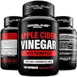 Apple Cider Vinegar Pills with Prebiotic, 2 Month Supply - Apple Cider Vinegar Capsules - Apple Cider Vinegar Supplements, Apple Vinegar Tablets - Energy and Gut Health Support for Women & Men 1500 mg