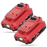 Upgraded 3.5Ah Replacement for Craftsman 20V Battery, Compatible for Craftsman 20 Volt V20 CMCB201 CMCB202 CMCB202-2 CMCB204 CMCB205 Lithium Ion Battery 2Pack
