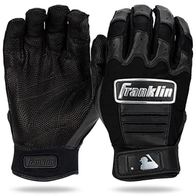 Franklin Sports CFX Pro Full Color Chrome Series Batting Gloves CFX Pro Full Color Chrome Batting Gloves, Black, Adult Medium