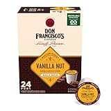 Don Francisco's Vanilla Nut Medium Roast Coffee Pods - 24 K Cups Compatible with Keurig Brewers - 100% Arabica Single Serve - Smooth, Rich Flavor and Nutty Notes