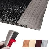 Maxiroc Floor Transition Strip Self Adhesive Carpet Wood Tile Vinyl Flooring Laminate Transition Cover Edge Trim Gap Doorway Threshold for Uneven Floors Heights Within 5 mm (40 inches, Gray Forest)