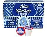 100% Kona Coffee Single Serve Pods - Medium Roast - Gourmet Premium Coffee - 10 K-Cup Single Serve Pods