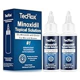 5% Minoxidil for Men & Women Hair with Biotin, Minoxidil for Men Beard,Tecflox Minoxidil Beard Growth Oil, Minoxidil Hair Growth Serum, 2-Pack, Total 4fl oz for 4 Months, Hair Growth Oil Unisex