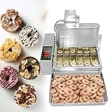 Kolice Commercial 6-Row Automatic Donut Maker - 2600pcs/hour, Stainless Steel, Silver, Modern Style