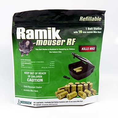 Neogen 000900 Ramik Refillable Mouse Bait Station 16 count