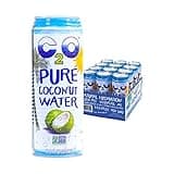 C2O Pure Coconut Water with Mango | Plant Based | Non-GMO | No Added Sugar | Essential Electrolytes | 17.5 FL OZ (Pack of 12)