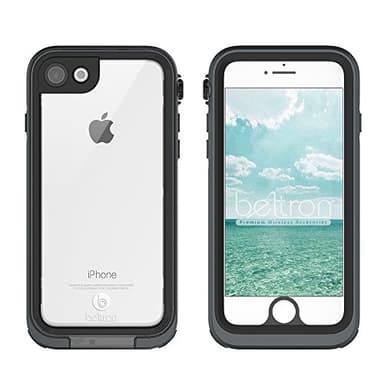 BELTRON aquaLife Waterproof, Heavy Duty Case for iPhone 7/8/SE 2020/SE3 2022 (IP68 Rated, MIL-STD-810G Certified) Features: 360° Watertight Sealed Design (Grey/Black)