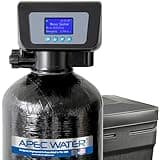 APEC SOFTENER-HE-45-FG Water Softener, Treats Whole House 4-6 bathrooms, 45K Grains, Luxurious Spa Quality Soft Water, Highly Efficient Digital Control Microprocessor