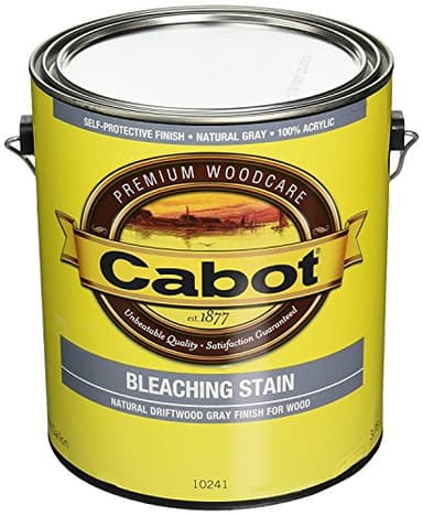 Cabot Bleaching Wood Stain, Driftwood Gray, 1 Gallon