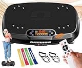 Vibration Plate Exercise Machine, 2025 Newest Triple Motors Vibrating Equipment for Weight Loss and Lymphatic Drainage, Full Body Workout with Magnetic Acupoints, 450 lbs Vibrate Board for Fitness
