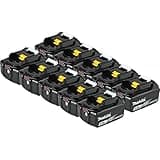 Makita BL1850B-10 18V LXT Lithium-Ion 5.0Ah Battery, 10/Pk