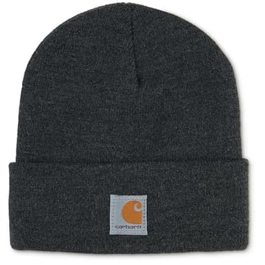 Carhartt unisex child Acrylic Watch Cold Weather Hat, Charcoal Heather, Youth US