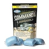Walex Commando RV Black Holding Tank & Sensor Cleaner - Eliminates Waste & Paper Buildup, Restores Sensor Function, Lubricates Valves & Seals, Advanced Enzyme Formula; Dissolvable Packets, 4 Count