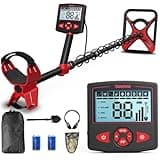 Metal Detector for Adults, High Accuracy Metal Detector with 5 Modes, Larger LCD Display and 11" Waterproof Coil New Advanced DSP Chip Adjustable Length Gold Detector