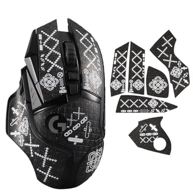 IMMOENUC Mouse Grip Tape Sticker for Logitech G502 Lightspeed / G502 Hero Mouse Anti Slip Skin Self-Adhesive,Pre-Cut,Sweat-Resistant Game Mice Accessories(Printing Pattern)