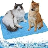 Pureadee Summer Dog Cooling Mat, Self-Cooling Dog Mat for Small, Medium and Large Dogs - Easy to Wash with Water-Absorption Top and Safe Materials 28 * 22IN
