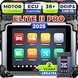 2025 New Autel MaxiSys Elite II Pro Scanner, 2 Years Free Update Elite 2 Pro, J2534 Reprogramming Tool as Ultra MS909 MS919 Up of MS908SP II, Motor TruSpeed Repair, 45+ Resets, CAN FD DoIP, 3K+ Test