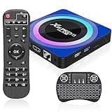 Android 13.0 TV Box, X88 PRO 13 Android Box 4GB RAM 32GB ROM Quad Core 64bit with Backlit Mini Wireless Keyboard,Supporting BT5.0 2.4G /5G Dual-Band WIFI6 8K Ultra HD Resolution Android TV Box 2024