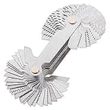 ChgImposs Metric & Imperial & US Screw Gauge SAE Whitworth 55 Degree & Metric 60 Degree & & US 60 Degree Thread Pitch Gauge for Industrial Measurement