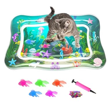 PANRIO Interactive Cat Toy for Indoor Cats, Upgraded Cat Water Mat