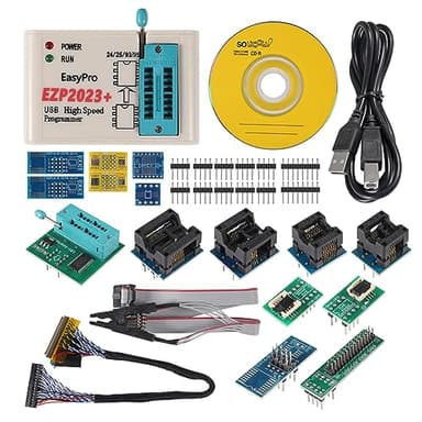 EZP2023 USB Programmer for EEPROM Flash - 24/25/93 BIOS 25T80 - Burn Offline Copy (USB + 15 Adapter)