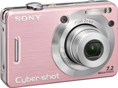 Sony Cybershot DSCW55 7.2MP Digital Camera with 3x Optical Zoom (Pink) (OLD MODEL)