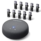 ZHUOSHENG Conference Speaker and Microphone, USB Speakerphone with 10 Mics, 360° Pickup&Noise Reduction, Portable Conference Room Omnidirectional Microphone for 10 Compatible with Leading Platforms