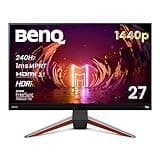 BenQ MOBIUZ EX270QM 27” 1ms 240Hz QHD Gaming Monitor, IPS, HDRi Technology, DisplayHDR 600, AMD FreeSync Premium Pro, 98% DCI-P3, 2.1ch Built-in Speakers, HDMI 2.1, Eye-Care, Bezel-Less