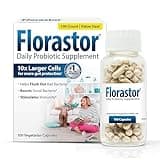 Florastor Probiotics for Digestive and Immune Health, 100 Capsules, Probiotics for Women & Men, Helps Flush Out Bad Bacteria, Boosts The Good with Our Unique Strain Saccharomyces Boulardii