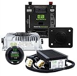 MODZ Eco Battery 48V - 105AH Thru Hole Lithium Battery Bundle for EZGO RXV with Plastic Battery Tray Golf Carts (Add 12v Converter)