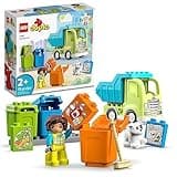 LEGO DUPLO Town Recycling Truck 10987 Building Toy Set, Learn Through Play with This STEM Creative Birthday Gift for Toddlers, Boys, Girls Ages 2+, Comes with 3 Sorting Bins for Recycling