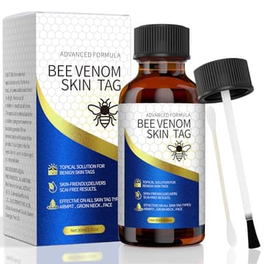 Fast-Acting Bee Venom Skin Tag Remover, Innovative Bee Venom and Salicylic Acid Formula, Easy Action, Permanent Results,Natural, Gentle, and Fast Removal of Skin Tag from The Body(30ML)