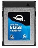 OWC 512GB Atlas Pro High-Performance CFexpress 4.0 Type B Memory Card, Professional Grade, up to 3000MB/s Write,3650MB/s Read, Capture up to 6K high bitrate Video