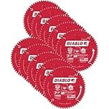 Diablo by Freud D0760A-10 7-1/4" by 60T Ultra Fine Finishing Circular Saw Blade with 5/8" Arbor, Diamond Knockout Single Blade (10 per pack)