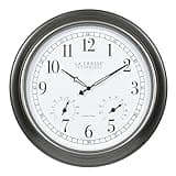 La Crosse Technology 404-00237-INT 18" Atomic Outdoor Clock with Thermometer & Hygrometer