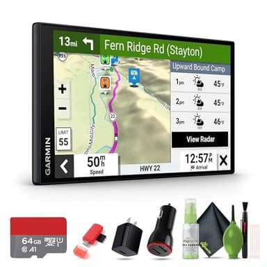 Garmin RV 795 GPS Navigator 7” High-Resolution Display, Custom RV Routing, Birdseye Satellite Imagery, Live Traffic & Weather, Parks Directory Bundle with 64GB Memory Card + More