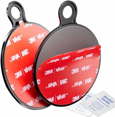 Dashboard Pad Mounting Disk for Suction Cup Mount - 3M Dashboard Sticky Pad for Car Phone Holder - Ultra Sticky Adhesive Replacement Disc for Garmin Dash Cam, GPS, iOttie Car Mount - 75mm 2-Pack