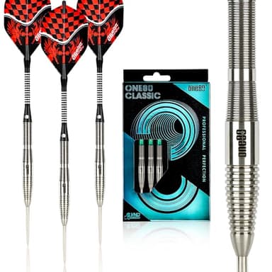ONE80 90% Tungsten Professional Steel Tip Darts Set with Gift Box (C-22g)