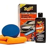 Meguiar's Quik Scratch Eraser Kit, Car Scratch Remover for Repairing Surface Blemishes, Car Care Kit with ScratchX, Drill-Mounted Pad, and Microfiber Towel, 3 Count