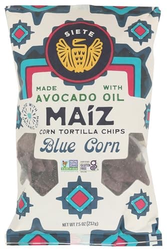 Siete Chips Trtla Blue Crn, 7.5 oz