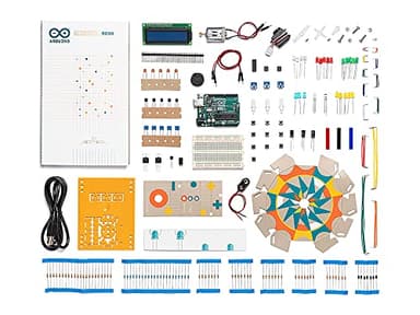 Official Arduino Starter Kit [K000007] - 12 DIY Projects with Electronic Components & English Projects Book - Original Kit from Italy