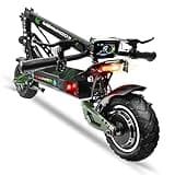KooMamba ZU06 Patineta Eléctrica para Adultos,1200W Motor 35 MPH Top Speed, 52V/20AH 50 Miles Long Range Battery, 10" Off Road Tires,Dual Suspensions,Foldable Fast Commuting E Scooter for Adults