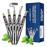 DANGSHAN 5-in-1 Acupuncture Pen, Electronic Massage Therapy Pen, Pain Relief Therapy, Meridian Energy Pulse Massage Pen