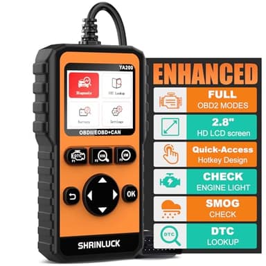 Y2 2.8'' Color Graphing Screen OBD2 Scanner Diagnostic Tool,Enhanced PRO Check and Reset Engine Fault Code,DTC Lookup,O2 Sensor Test,Live Data,Freeze Frame,OBDII Code Reader Tool for All Cars