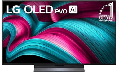 LG 48-Inch Class OLED evo AI Super Upscaling 4K C5 Series Smart TV w/Dolby Atmos & Vision, HDR10, Filmmaker Mode, Wow Orchestra, Alexa Built-in (OLED48C5PUA, 2025)