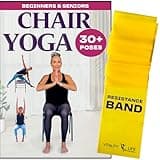 Chair Yoga for Seniors & Beginners + Band. 30+ Yoga Poses suitable for all levels beginner chair yoga for seniors over 60 DVD for weight loss chair yoga for weight loss chair exercises for seniors DVD