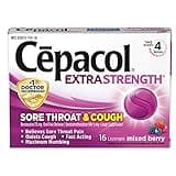 Cepacol Maximum Strength Throat and Cough Drop Lozenges, Mixed Berry, 16 Count