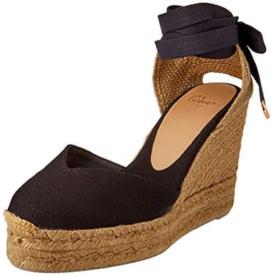 Castañer Women's Carina/3/001 Espadrilles, Black, 7 UK, Black, 7 UK